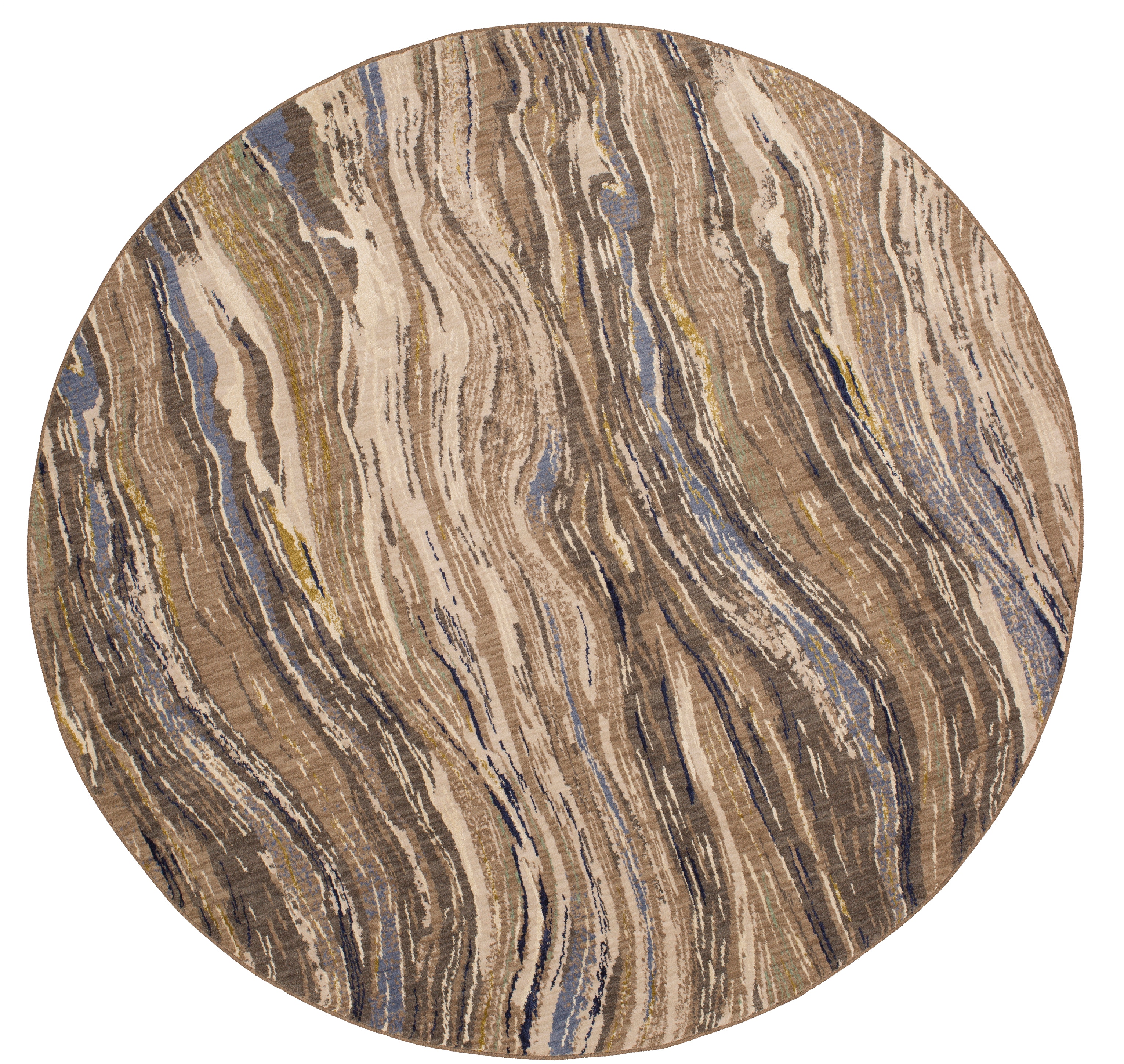 Karastan Area Rugs Enigma Continuum Smokey Grey 8'ROUND Round Rug